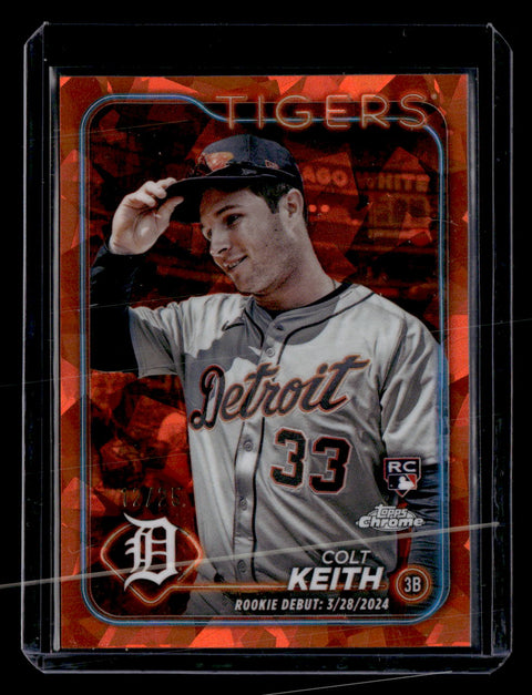 2024 Topps Chrome Update Sapphire #USCS192 Colt Keith Orange Sapphire #/25
