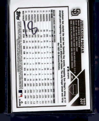 2023 Topps Chrome Sapphire Edition #337 Jurickson Profar Gold #/50
