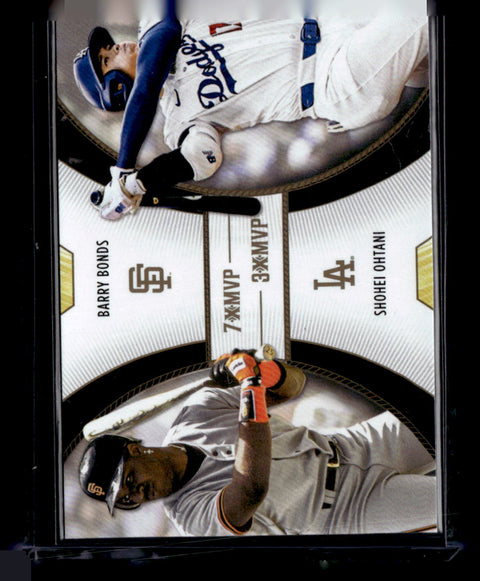 2025 Topps Welcome to the Club: 3X MVP #D1 Shohei Ohtani / Barry Bonds Duals