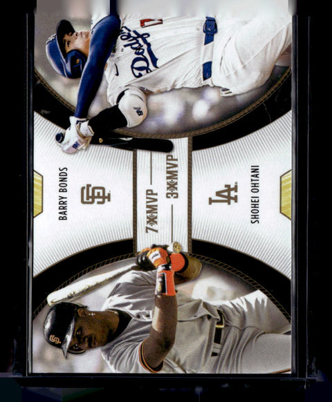 2025 Topps Welcome to the Club: 3X MVP #D1 Shohei Ohtani / Barry Bonds Duals