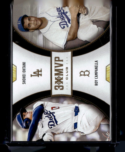 2025 Topps Welcome to the Club: 3X MVP #D8 Shohei Ohtani / Roy Campanella Duals
