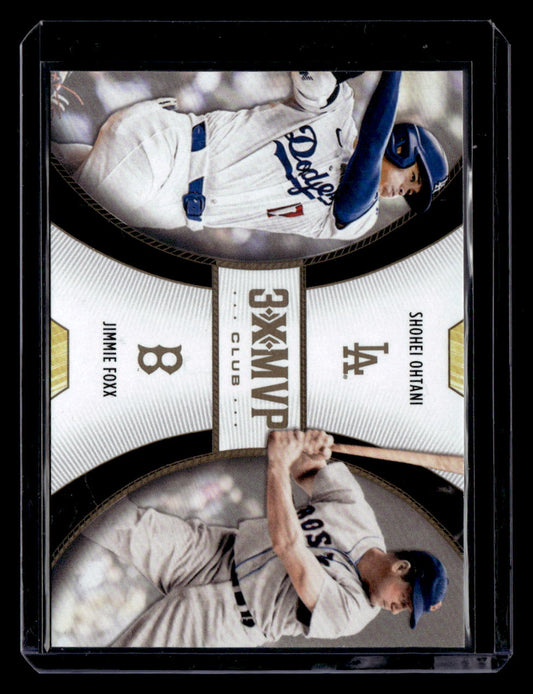 2025 Topps Welcome to the Club: 3X MVP #D11 Shohei Ohtani / Jimmie Foxx Duals