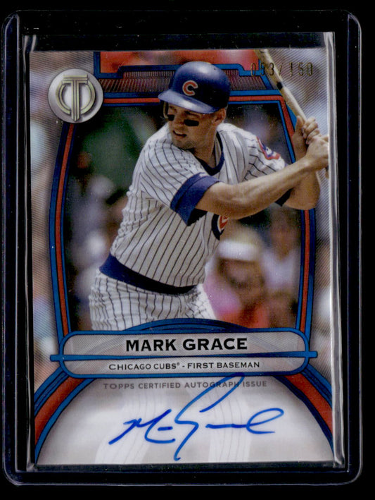 2025 Topps Tribute #TA-MG Mark Grace Tribute Autographs Blue #/150