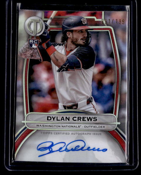 2025 Topps Tribute #TA-DC Dylan Crews Tribute Autographs Purple #/50