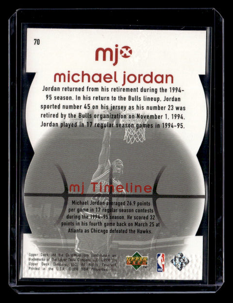 1998 Upper Deck MJx #70 Michael Jordan Timepieces Red #/2300
