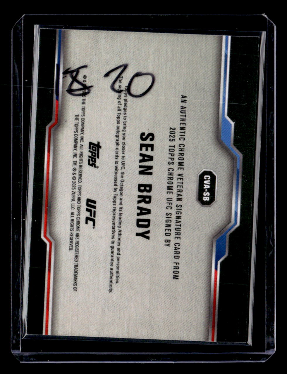 2025 Topps Chrome Sapphire Edition UFC #173 Sean Brady
