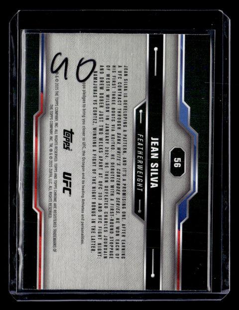 2025 Topps Chrome Sapphire Edition UFC #56 Jean Silva