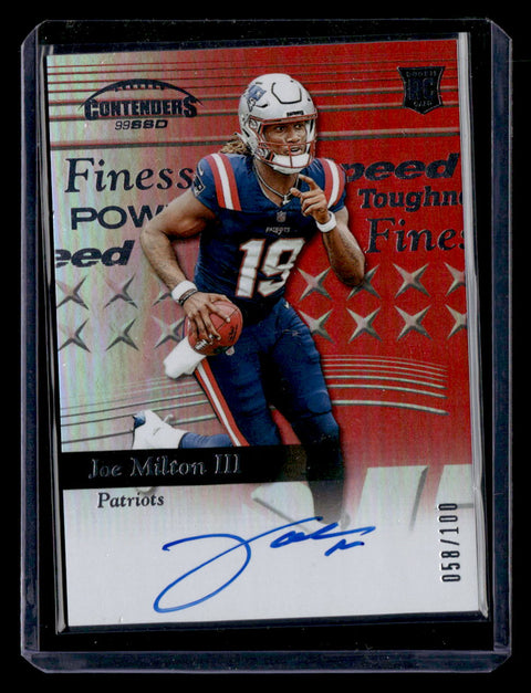 2024 Panini Contenders #CS-JMN Joe Milton III 1999 Contenders Speed Red #/100