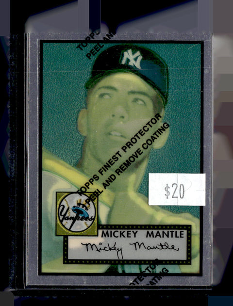 1996 Topps #2 Mickey Mantle Mickey Mantle Commemorative Reprints Finest