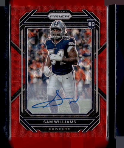 2022 Panini Prizm #393 Sam Williams Red Wave #/149