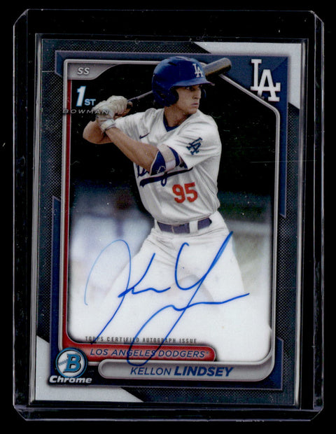 2024 Bowman Draft #CPA-KL Kellon Lindsey Chrome Prospect Autographs