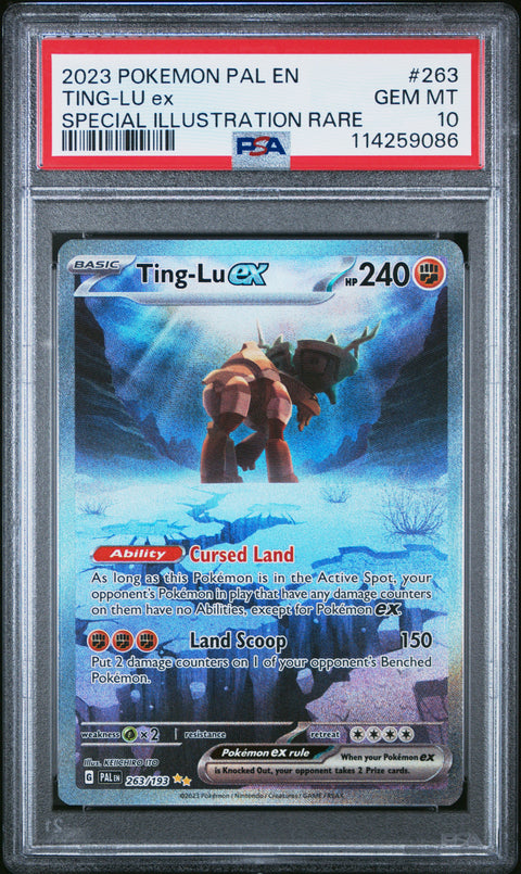 2023 Pokemon Pal En-Paldea Evolved Ting-Lu Ex #263 PSA 10
