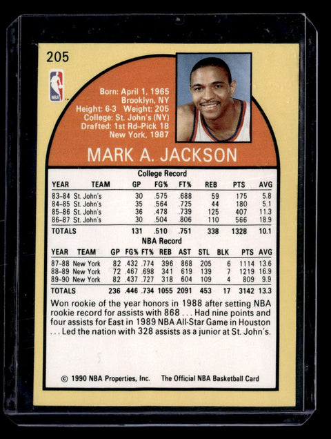 1990-91 Hoops #205 Mark Jackson