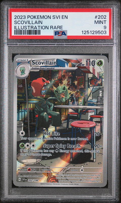 2023 Pokemon Svi En-Scarlet & Violet Scovillain #202 PSA 9