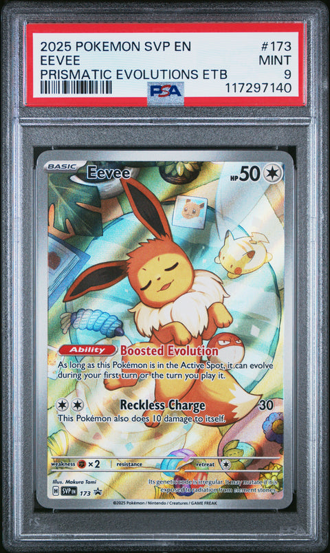 2025 Pokemon Svp En-Sv Black Star Promo Eevee #173 PSA 9