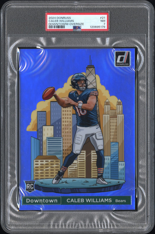 2024 Panini Donruss Downtown! #21 Caleb Williams Downtown!-Oversize PSA 7