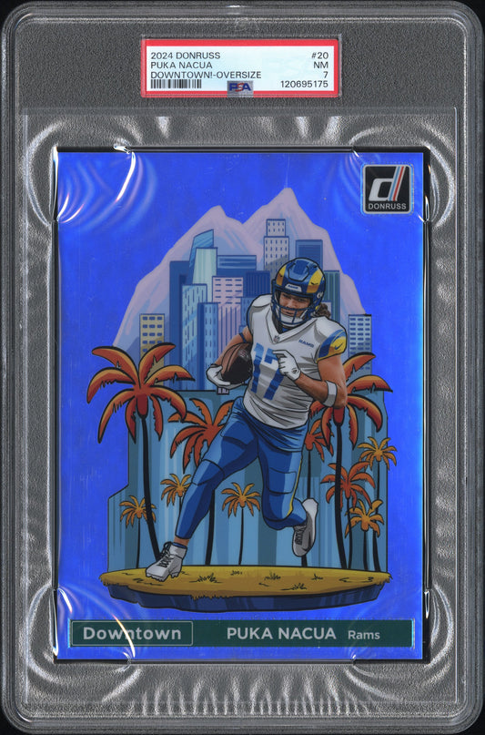 2024 Panini Donruss Downtown! #20 Puka Nacua Downtown!-Oversize PSA 7 120695175