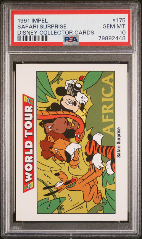1991 Impel Disney Collector Cards #175 Safari Surprise Disney Collector Cards PSA 10