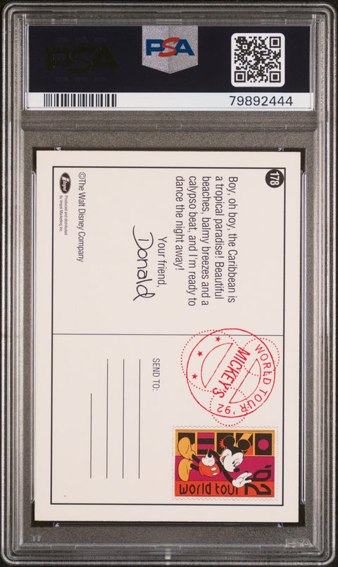 1991 Impel Disney Collector Cards #178 Donald'S Calypso Beat! Disney Collector Cards PSA 10