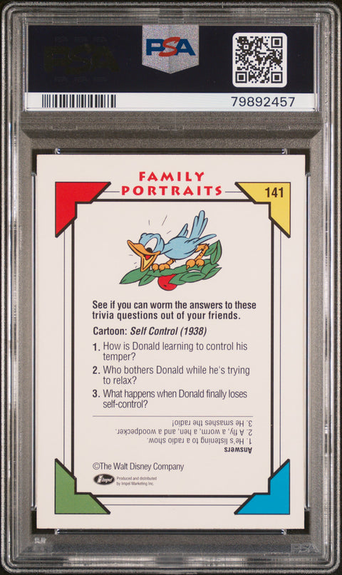 1991 Impel Disney Collector Cards #141 Self Control Disney Collector Cards PSA 10