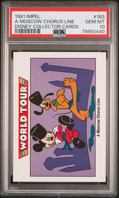 1991 Impel Disney Collector Cards #183 A Moscow Chorus Line Disney Collector Cards PSA 10
