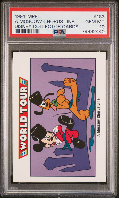 1991 Impel Disney Collector Cards #183 A Moscow Chorus Line Disney Collector Cards PSA 10
