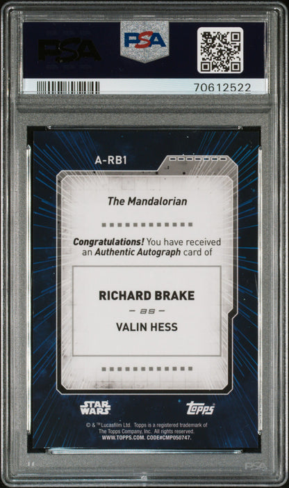 2022 Topps Star Wars Signature Series #RB1 Richard Brake PSA 10