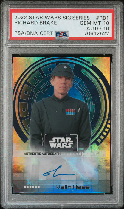 2022 Topps Star Wars Signature Series #RB1 Richard Brake PSA 10