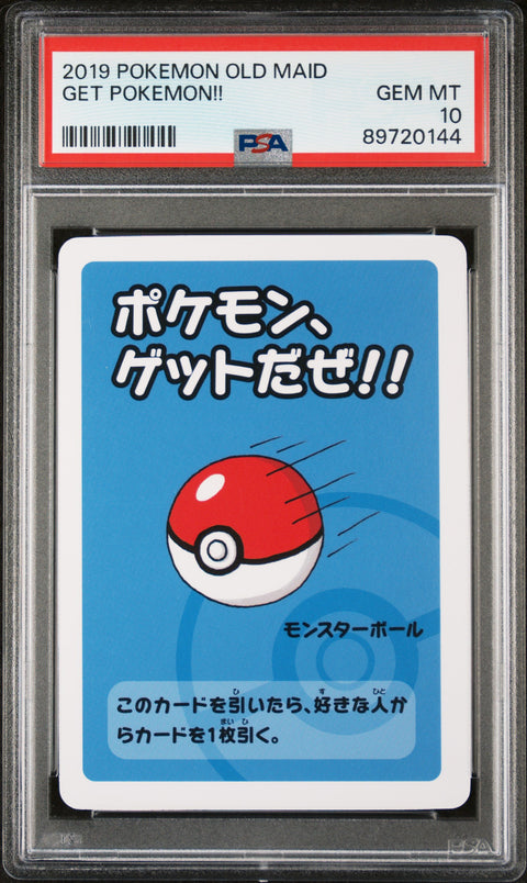 2019 Pokemon Old Maid Get Pokemon!! PSA 10