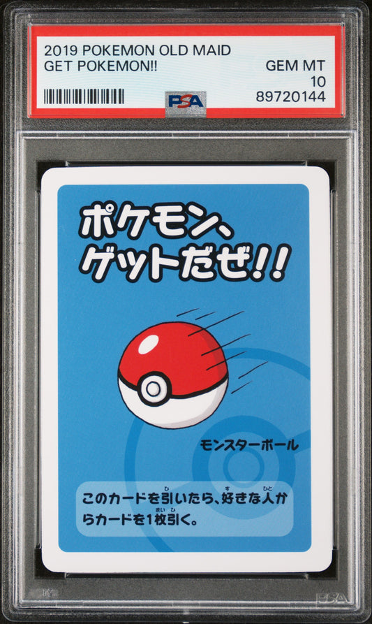 2019 Pokemon Old Maid Get Pokemon!! PSA 10