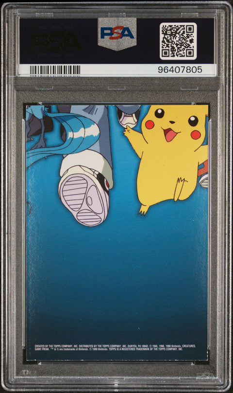 1999 Topps Pokemon Series 1 Character Cards #TV12 Arbok/Ekans Ser.1 Character Cards-Foil PSA 8