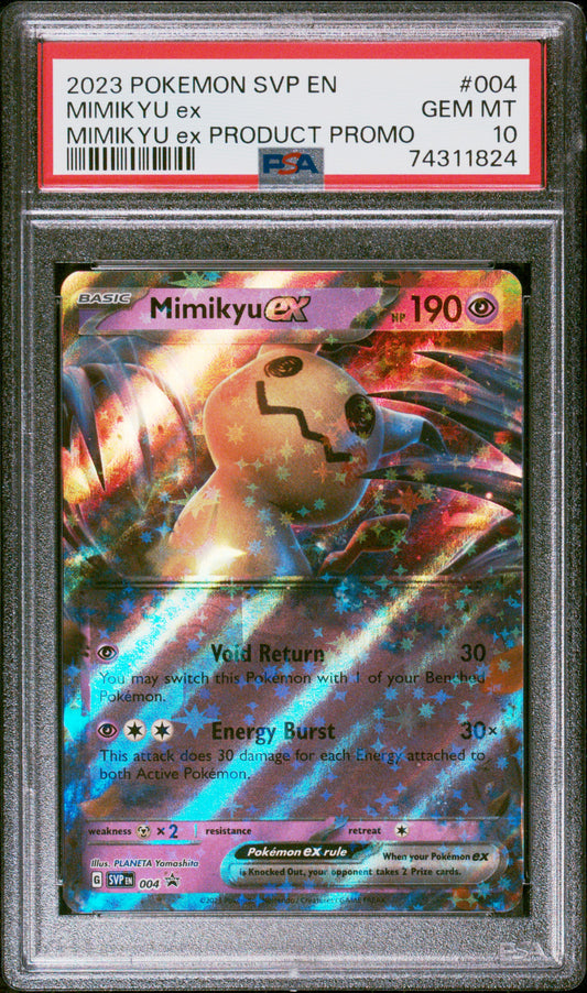 2023 Pokemon Svp En-Sv Black Star Promo Mimikyu Ex #004 PSA 10