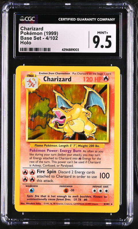 1999 Base Set #4/102 Charizard CGC 9.5