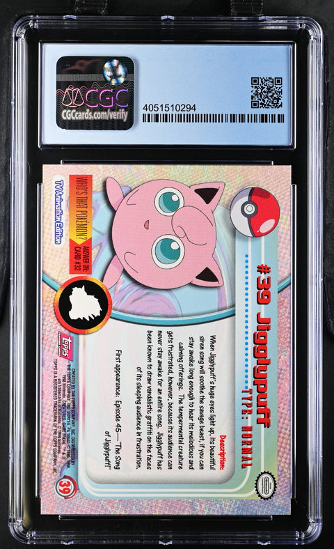1999 Series 1 #39 Jigglypuff CGC 10