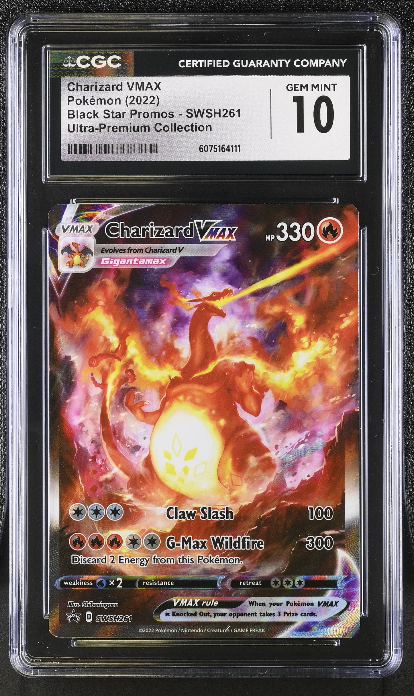 2022 Black Star Promos #SWSH261 Charizard VMAX CGC 10