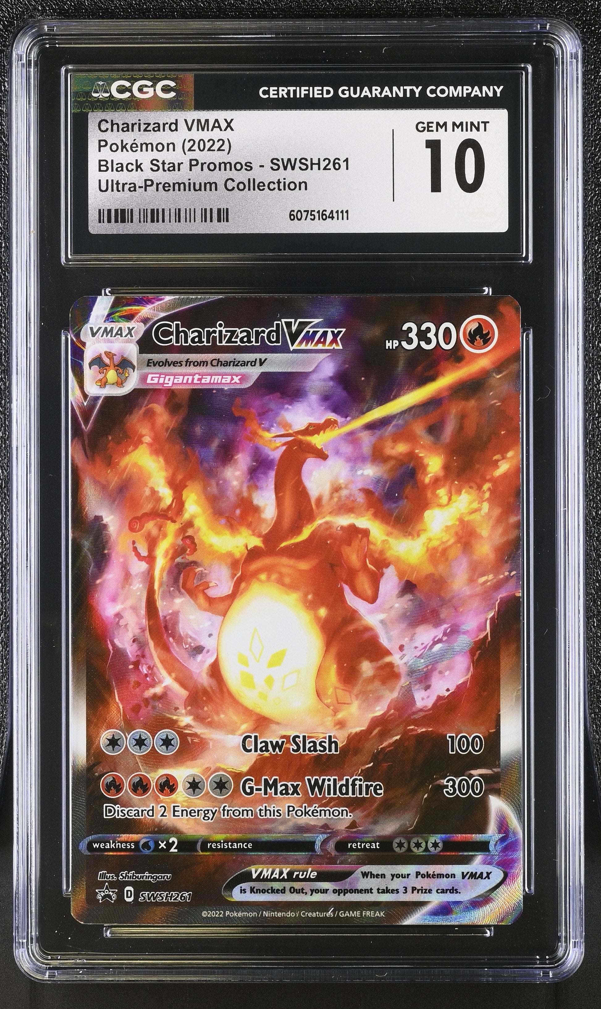 2022 Black Star Promos #SWSH261 Charizard VMAX CGC 10