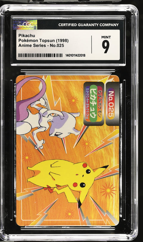 1998 Anime Series #025 Pikachu CGC 9