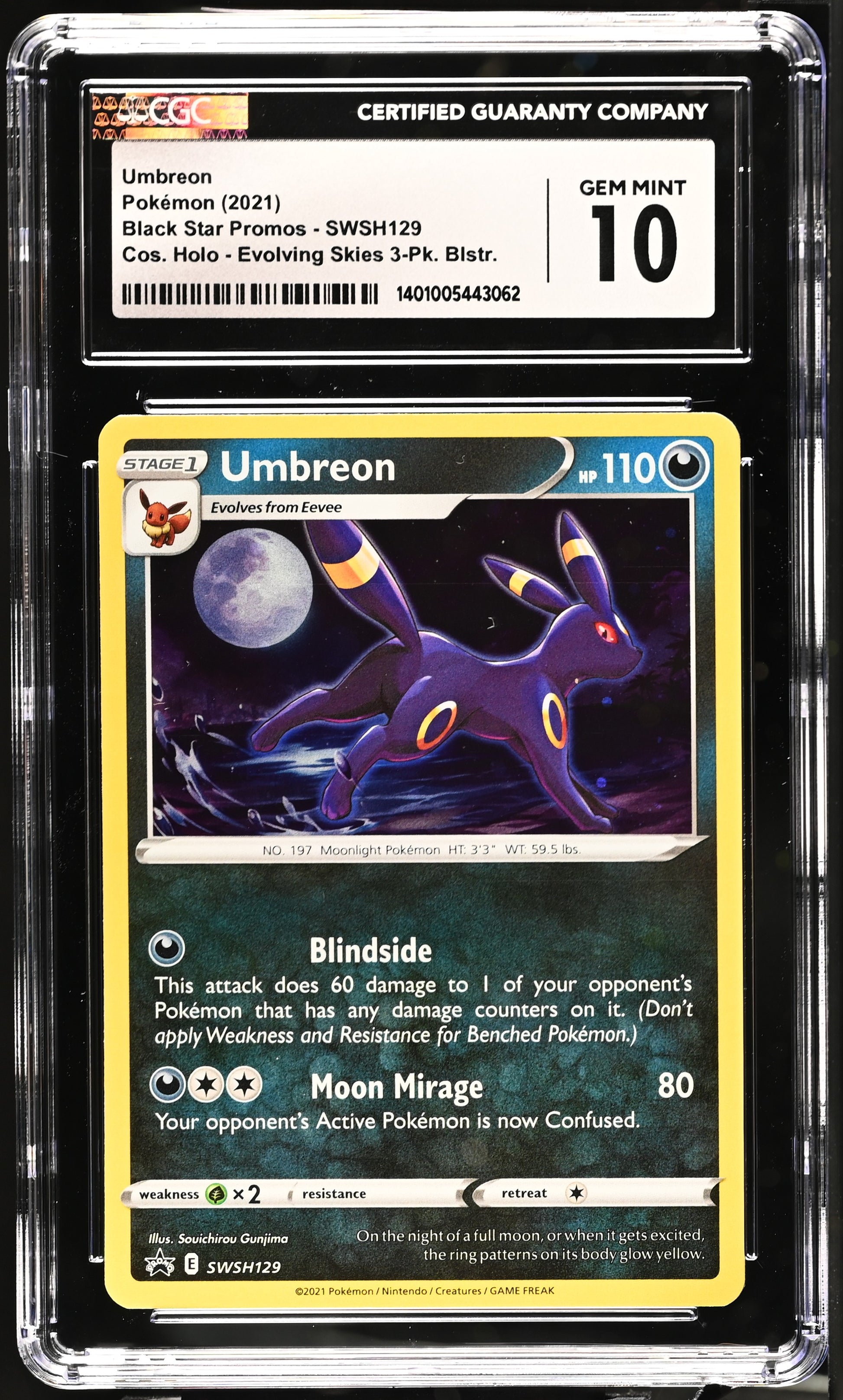 2021 Black Star Promos #SWSH129 Umbreon CGC 10