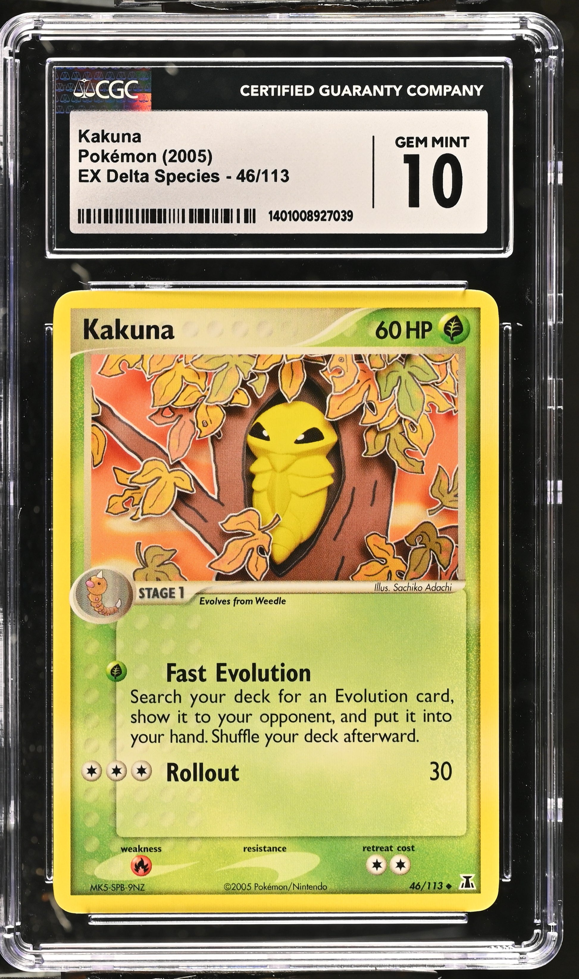 2005 EX Delta Species #46/113 Kakuna CGC 10