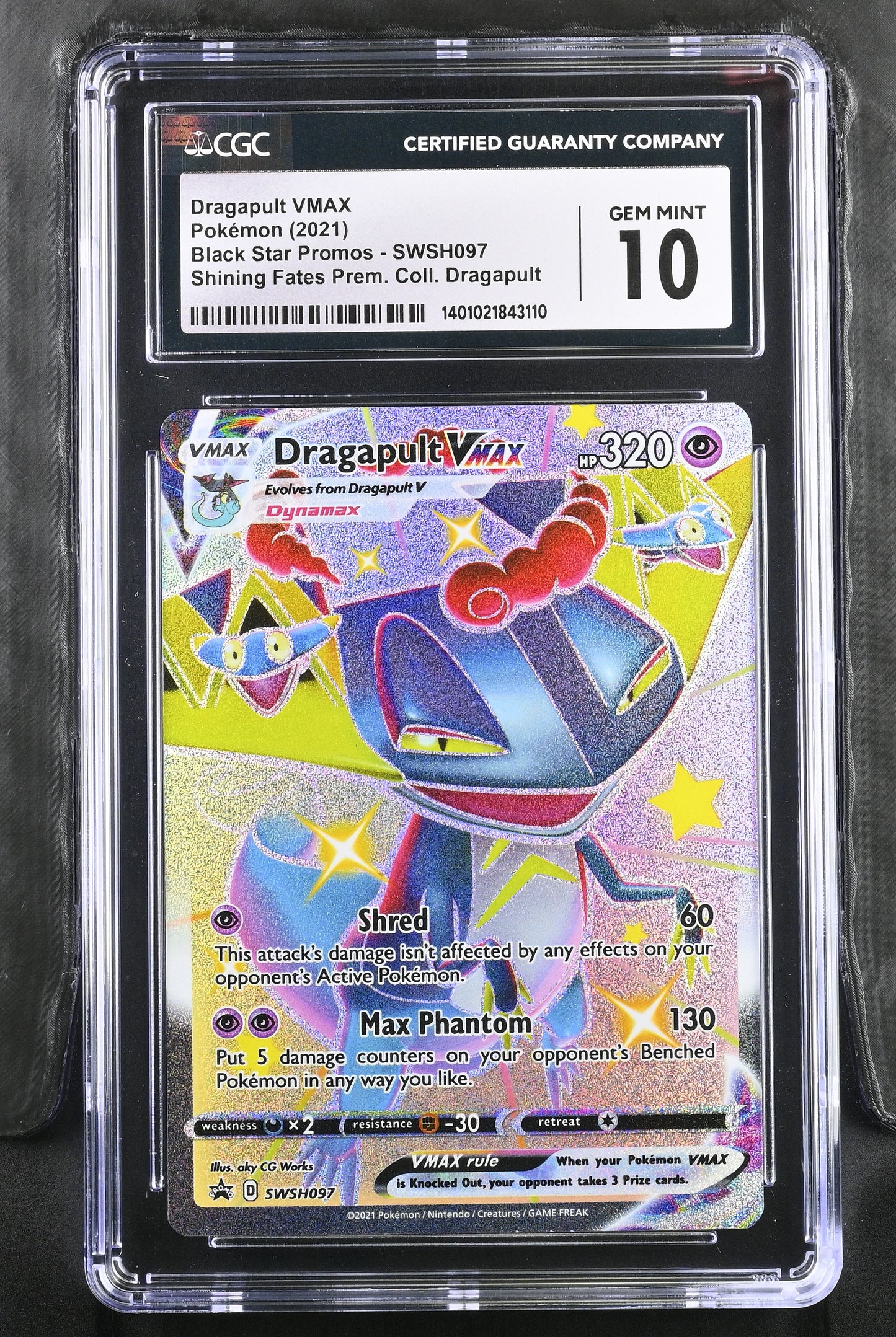 2021 Black Star Promos #SWSH097 Dragapult VMAX CGC 10