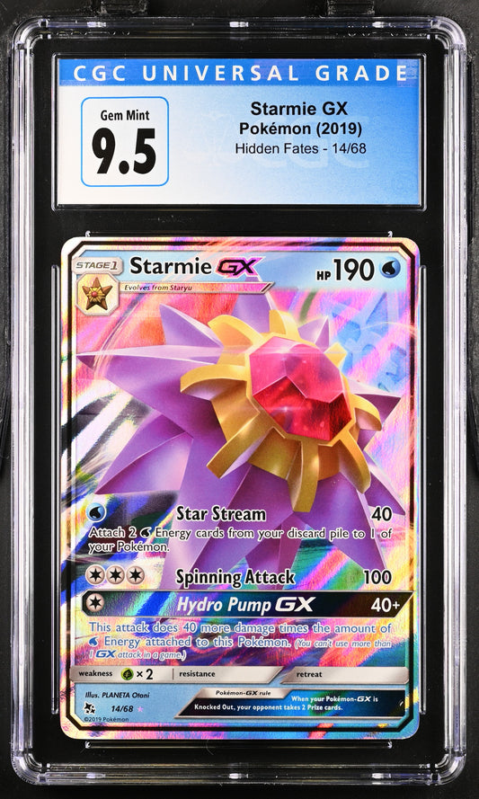 2019 Hidden Fates #14/68 Starmie GX CGC 10