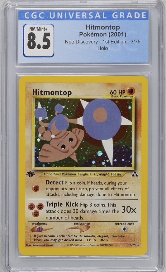 2001 Neo Discovery - 1st Ed. #3/75 Hitmontop CGC 8.5