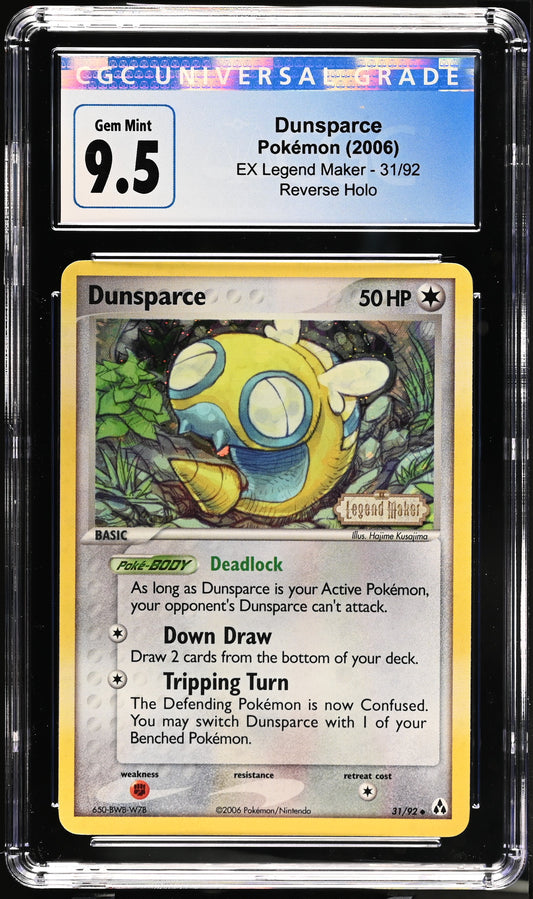 2006 EX Legend Maker #31/92 Dunsparce CGC 10