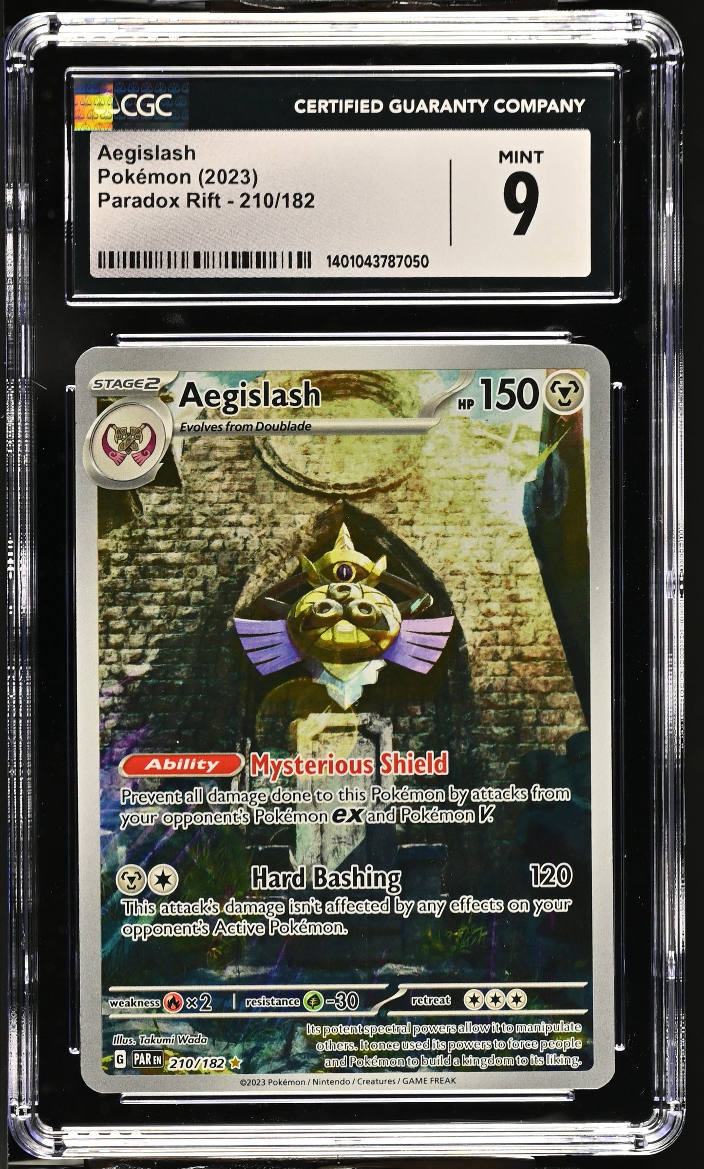 2023 Paradox Rift #210/182 Aegislash CGC 9