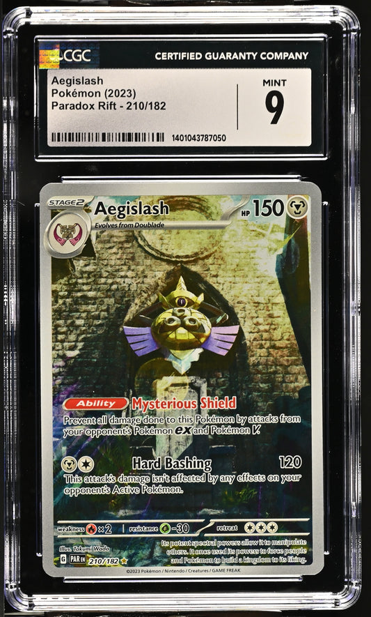 2023 Paradox Rift #210/182 Aegislash CGC 9