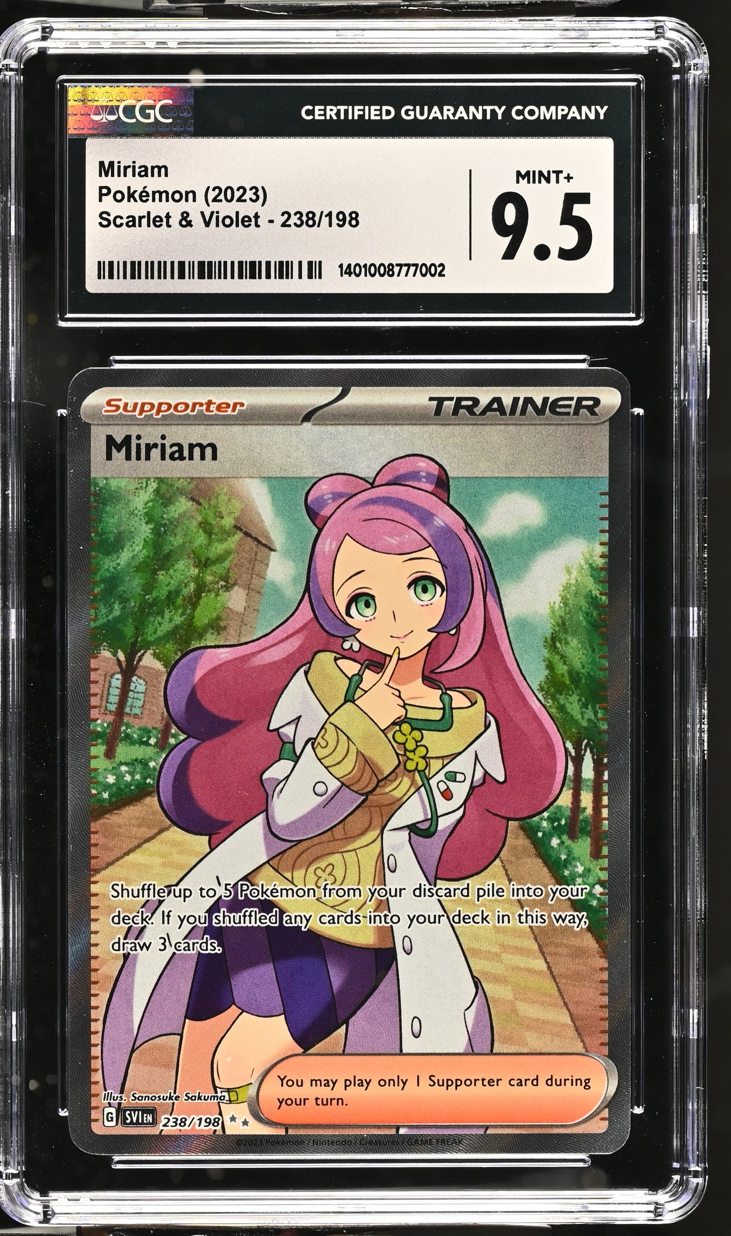 2023 Scarlet & Violet #238/198 Miriam CGC 9.5