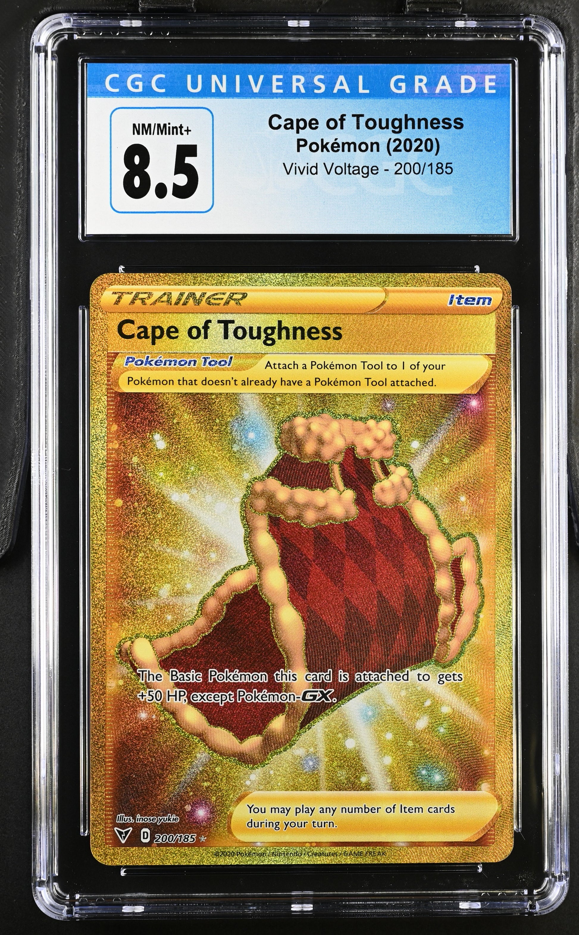 2020 Vivid Voltage #200/185 Cape of Toughness CGC 8.5