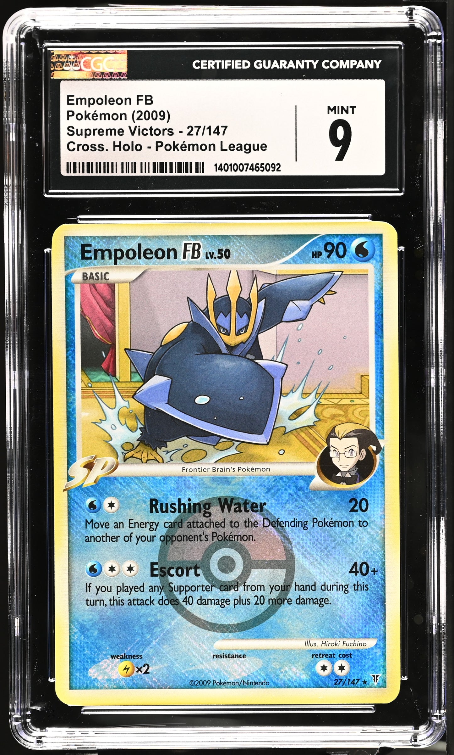 2009 Supreme Victors #27/147 Empoleon FB CGC 9