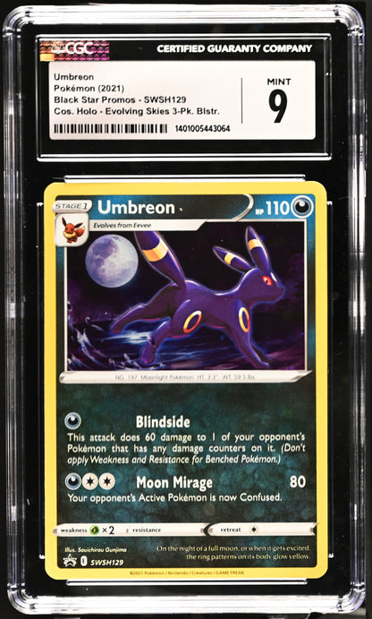 2021 Black Star Promos #SWSH129 Umbreon CGC 9