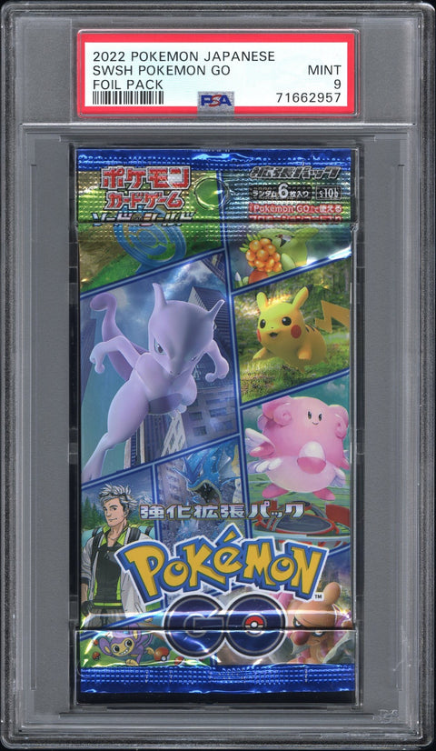 2022 Pokemon Japanese Sword & Shield Pokemon Go Foil Pack PSA 9